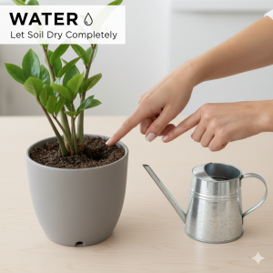 ZZ plant care Water