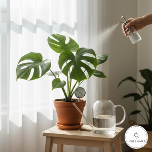 Monstera deliciosa light requirements bright room