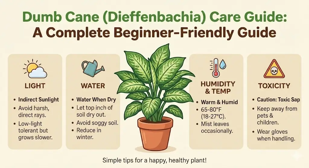 Dumb Cane (Dieffenbachia) Care Guide