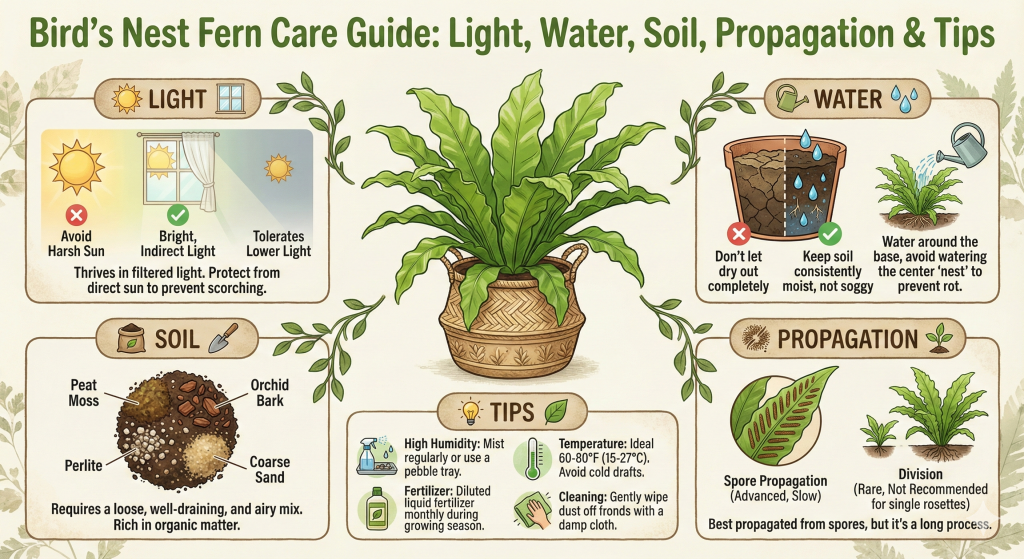 Bird’s Nest Fern Care