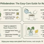 Soft, trailing hearts that thrive in everyday spaces—Heartleaf Philodendron care made simple for real homes.