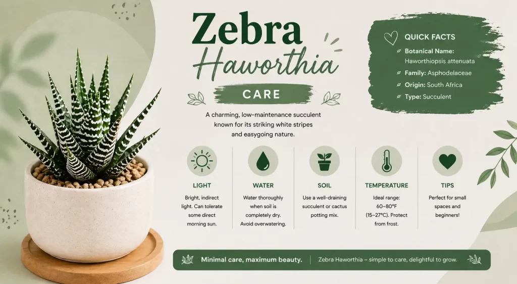 How to Care for Zebra Haworthia (Indoor Succulent)