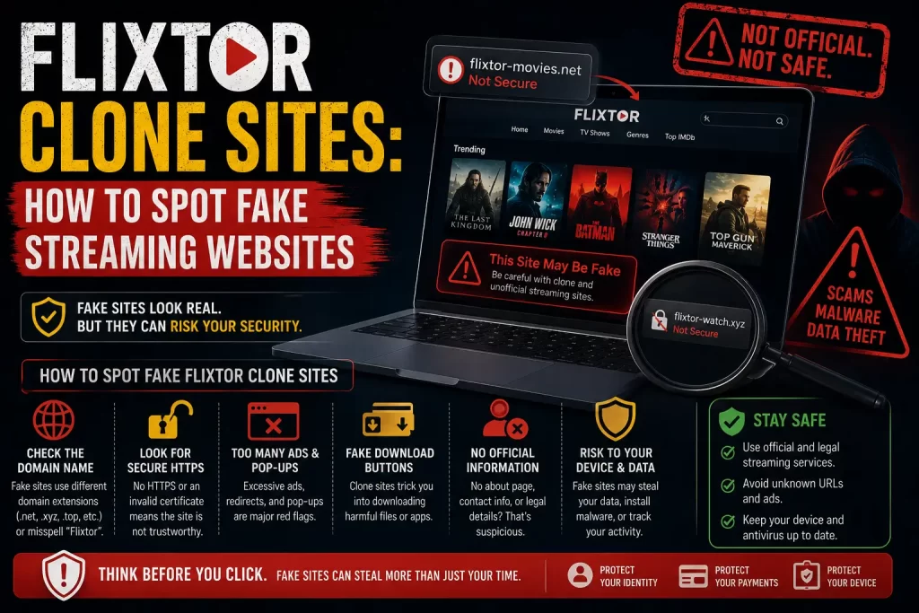 How to spot fake Flixtor clone websites
