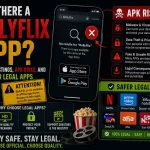 Is there a BollyFlix app? Featured image highlighting app store availability, APK download risks, fake apps, and safer legal streaming apps.