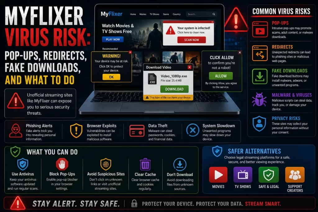 MyFlixer virus and malware risks guide